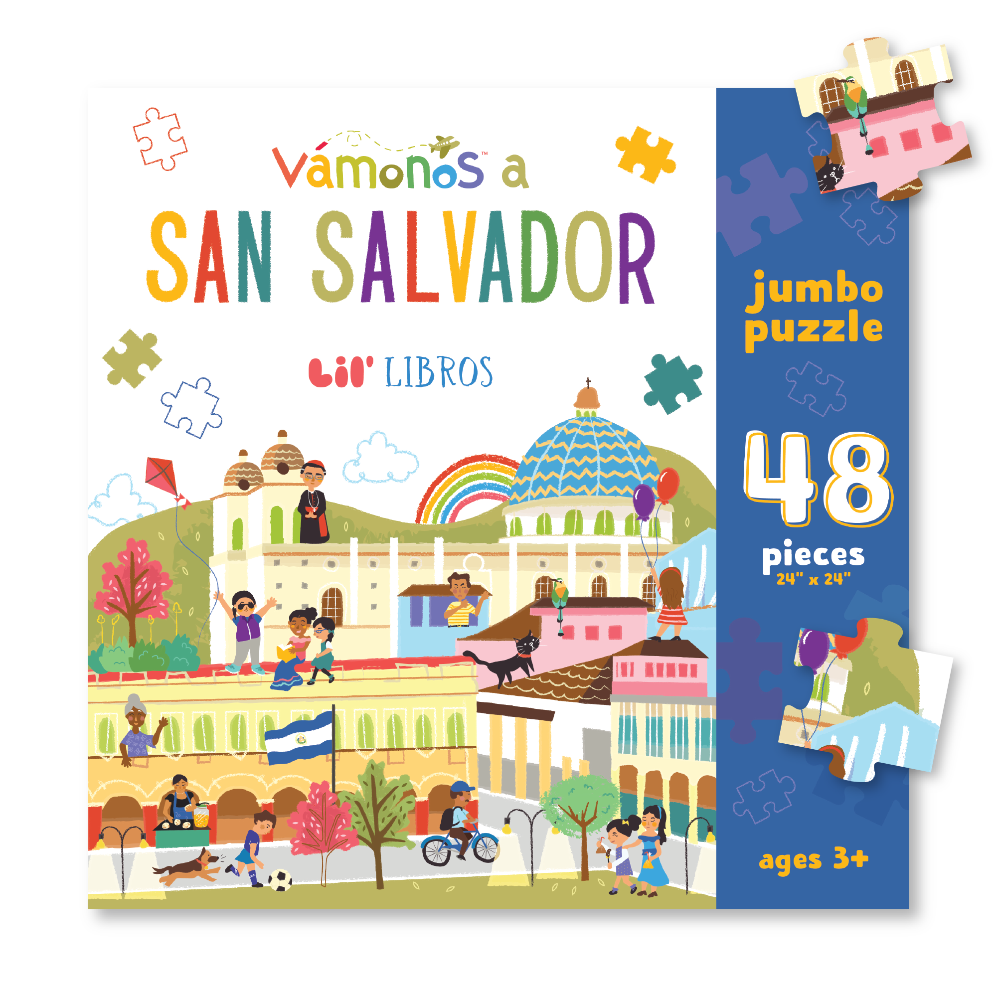 Image of VÁMONOS: San Salvador Jumbo Puzzle. Pairs with VÁMONOS: San Salvador board book.
